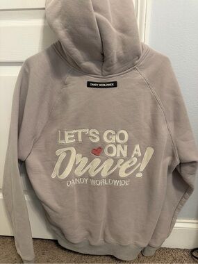 Women's Taupe 'Let's Go On A Drive' Hoodie